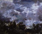 en studie av himmel och trad, John Constable